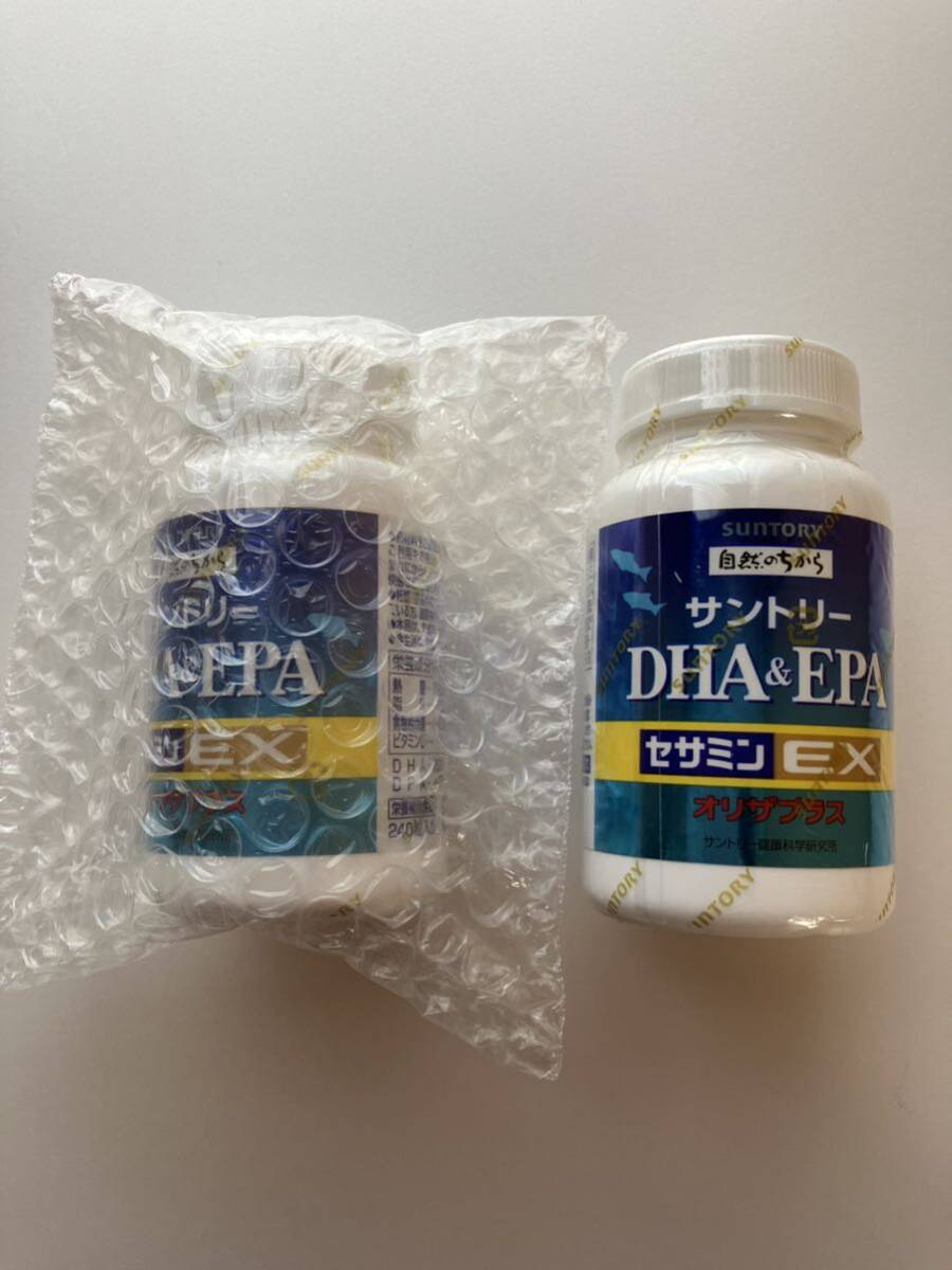 未開封 サントリー DHA&EPA オリザプラス セサミンEX ボトル 240粒入りSUNTORY _画像3