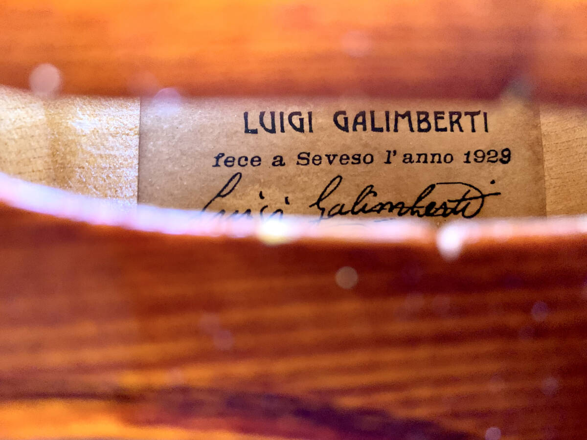 GALIMBERTI , Luigi 1929年イタリア製 バイオリン4/4 の画像10