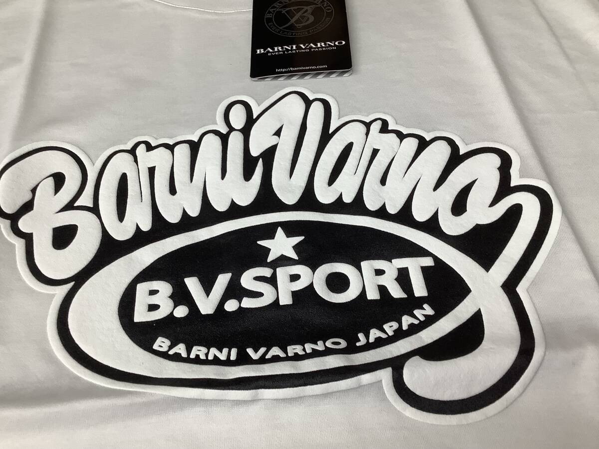 新品未使用★BARNI VARNO ヴァーニバーノ　定価26,000円の品　 Ｌサイズ　綿　半袖カットソー　白Tシャツ_画像3