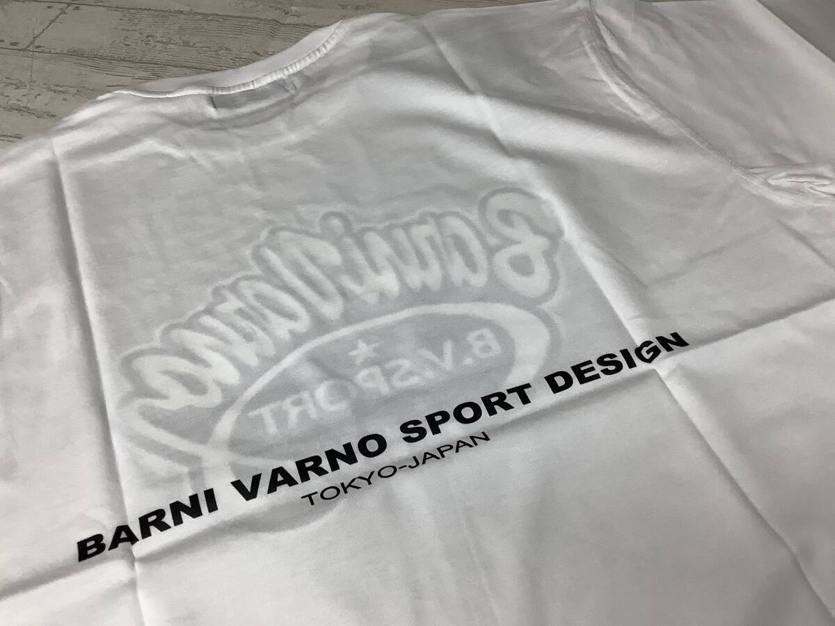 新品未使用★BARNI VARNO ヴァーニバーノ　定価26,000円の品　 Ｌサイズ　綿　半袖カットソー　白Tシャツ_画像6