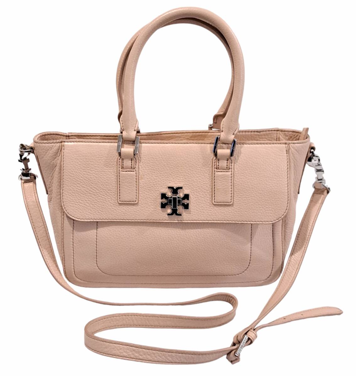 TORY BURCH トリーバーチ 2way ショルダーバッグ ハンドバッグ レザー 薄ピンク