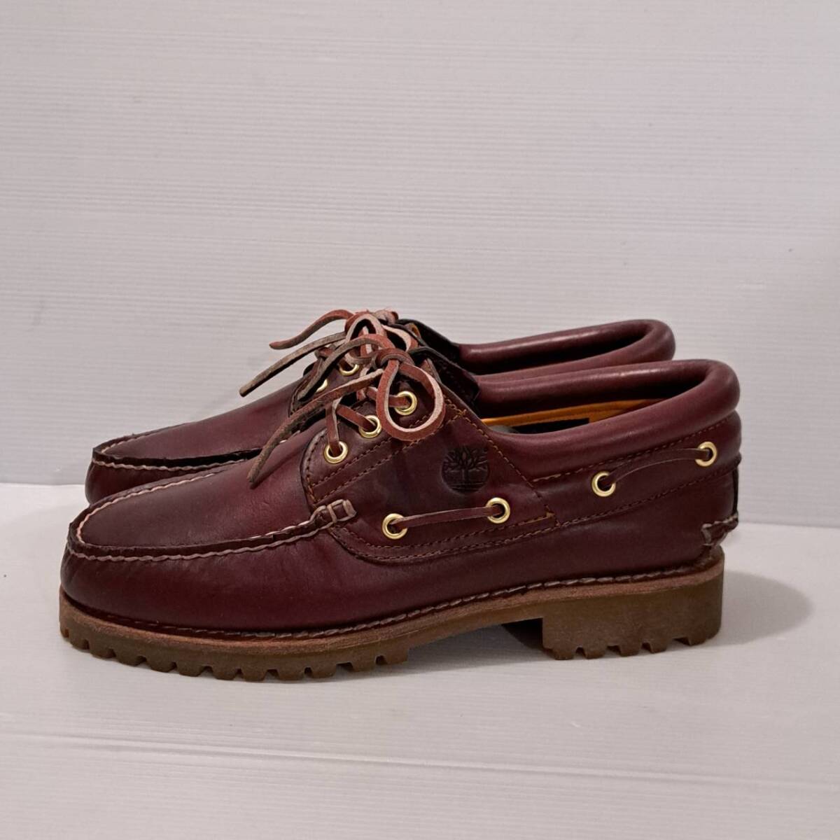 極美品 ティンバーランド 3eye クラシック バーガンディ デッキシューズ 美品 Timberland 3Eye Classic Lug ティンバーランド 3アイ