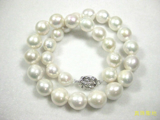 真珠の聖地　超大きい１５mmホワイト真珠ネックレス　_画像3