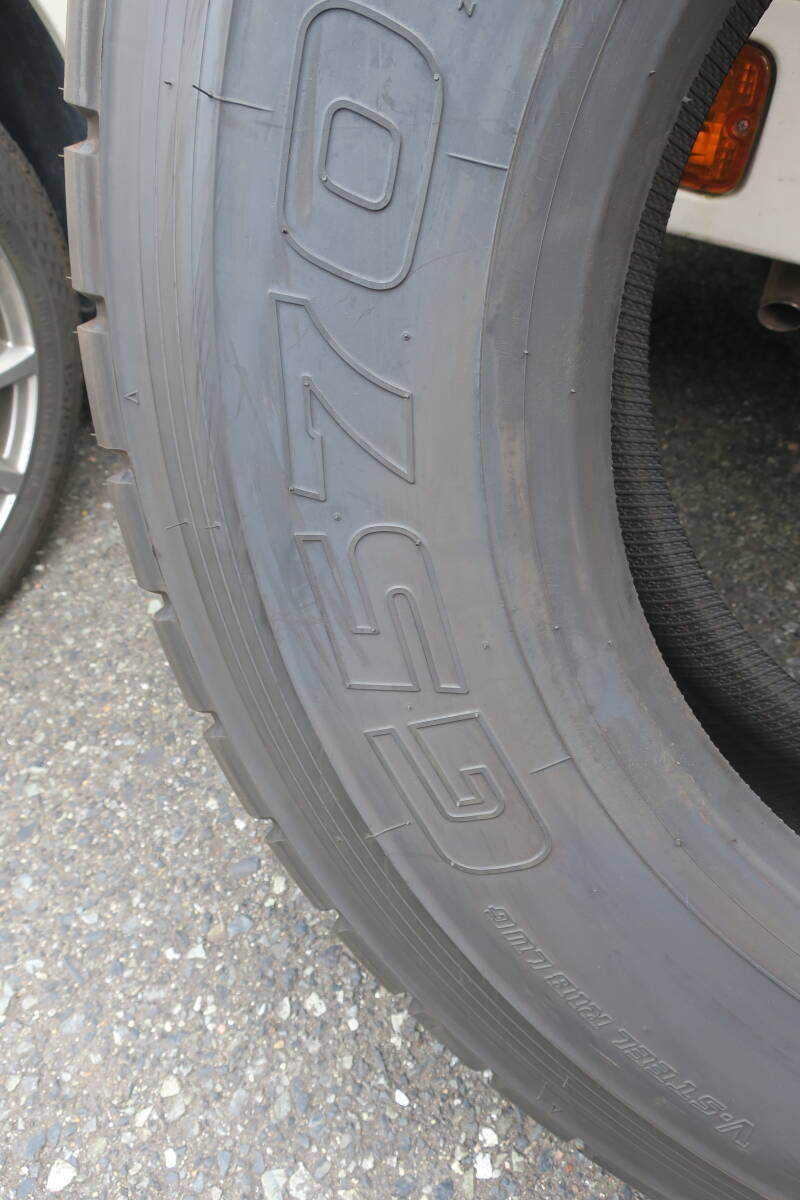 BRIDGESTONE G570　DUNP TRUCK FRONT　11R22.5 14ＰＲ　2本_画像4