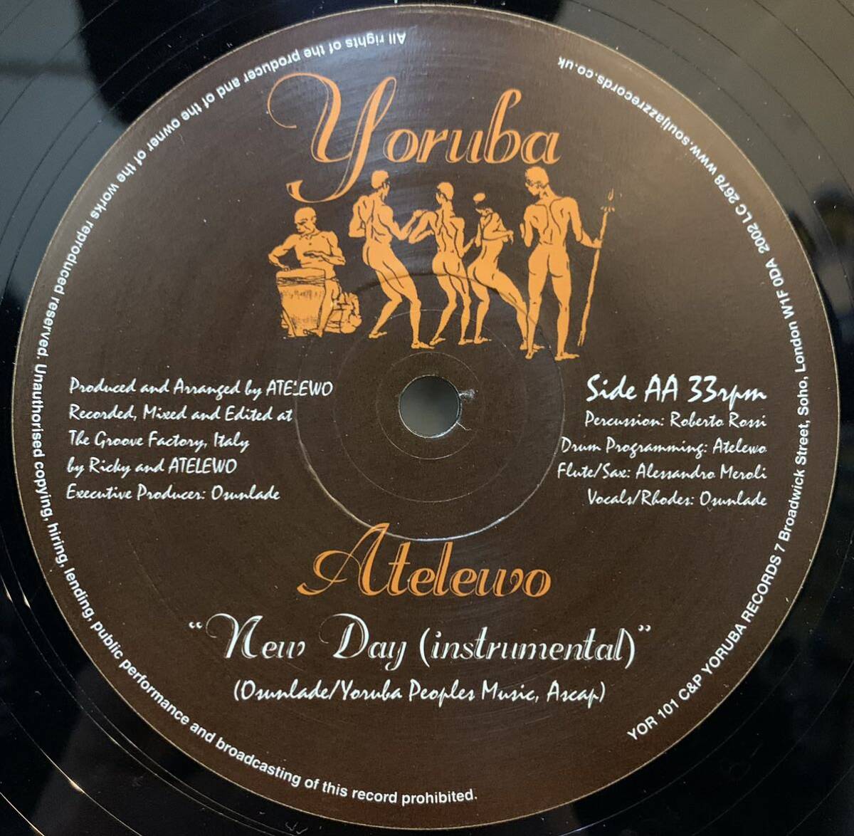 アフロ〜ラテン Atelewo - New Day /Yoruba Records - YOR 101 /SOUL JAZZ / _画像3