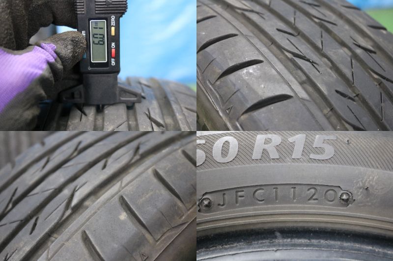 【管理番号:N1867】ブリヂストン ネクストリー 185/60R15 84H 4本 20年製 BS NEXTRY_画像8