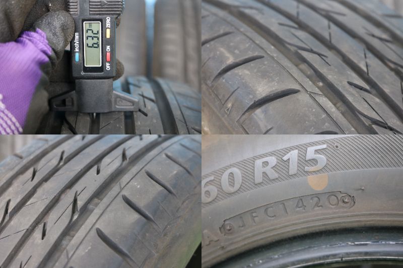 【管理番号:N1870】ブリヂストン ネクストリー 185/60R15 84H 4本 日本製 20年製 BS NEXTRYの画像10