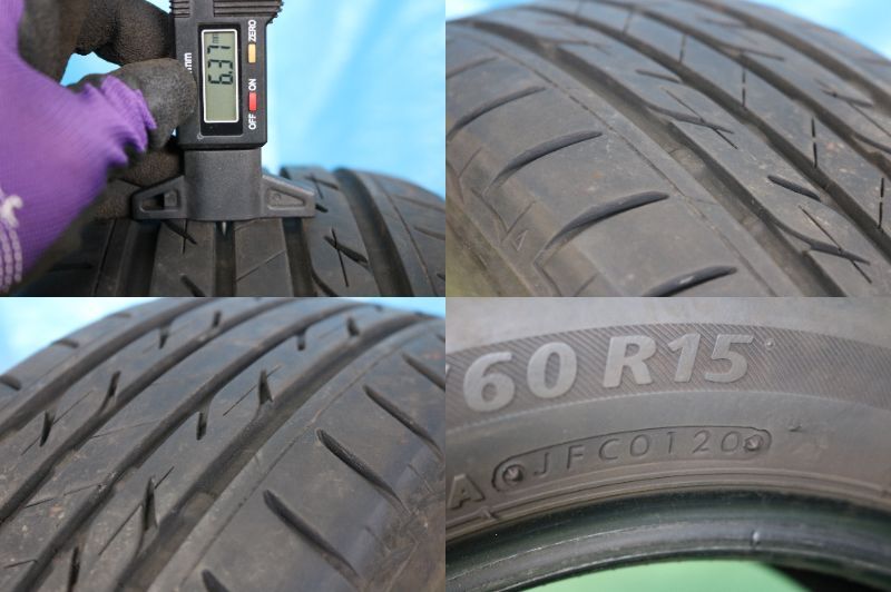 【管理番号:N1870】ブリヂストン ネクストリー 185/60R15 84H 4本 日本製 20年製 BS NEXTRYの画像7