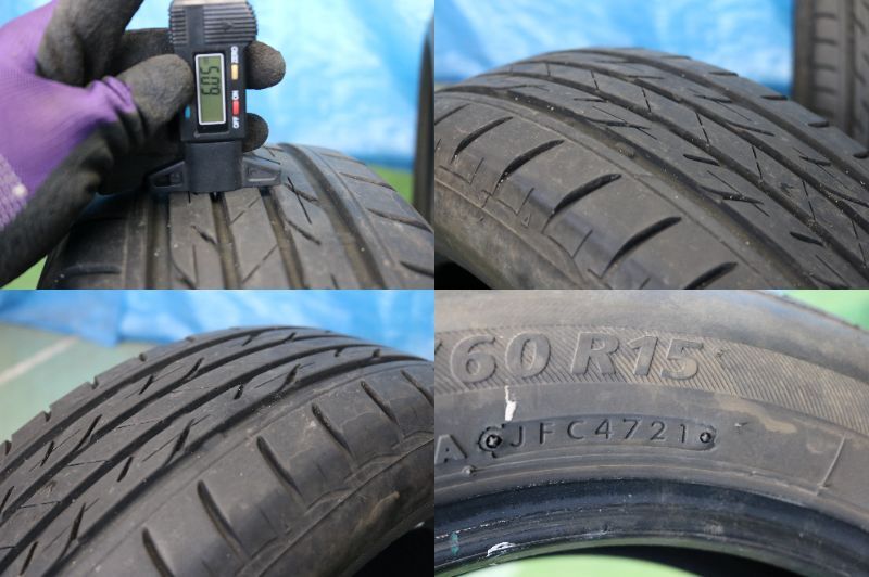 【管理番号:N1884】ブリヂストン ネクストリー 185/60R15 84H 4本 日本製 21年製 BS NEXTRYの画像10