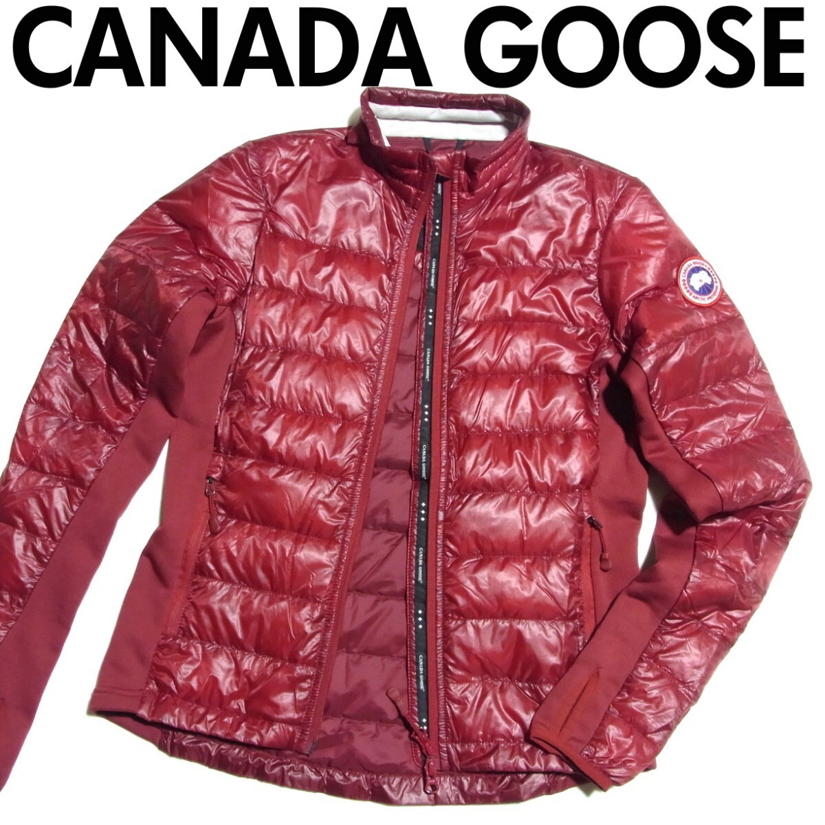 CANADA GOOSE カナダグース Hybridge Lite Jacket ハイブリッジ ライト ダウン ジャケット S 赤 レッド レディース 2701L