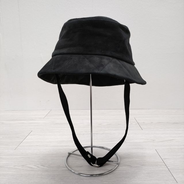 Indietro Association 新品 Leather Bucket Hat ヌバックバケットハット 豚革 ハット インディエトロアソシエーション 3-1222T F92486