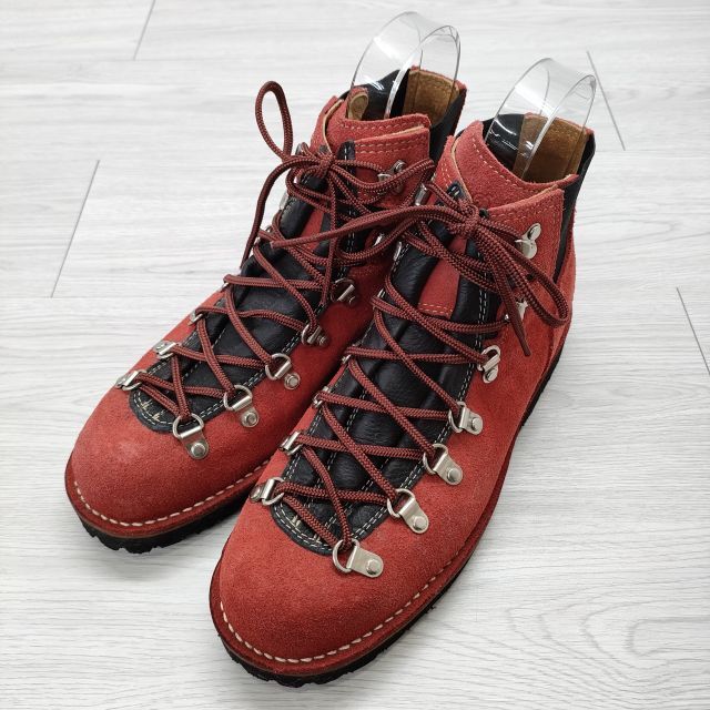 Danner VERTIGO LIGHT マウンテンブーツ サイドゴア スエード トレッキングシューズ サイズ8 ブーツ レッド ダナー 4-0305T F92785_画像1