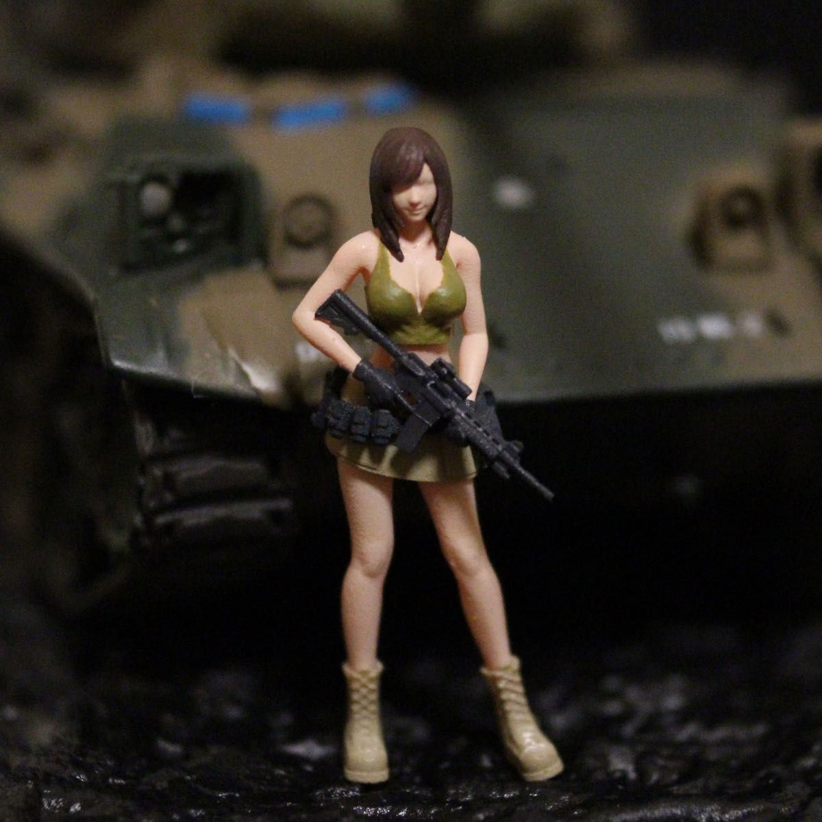 1/64 フィギュア ミリタリー女子 M4A1 1体