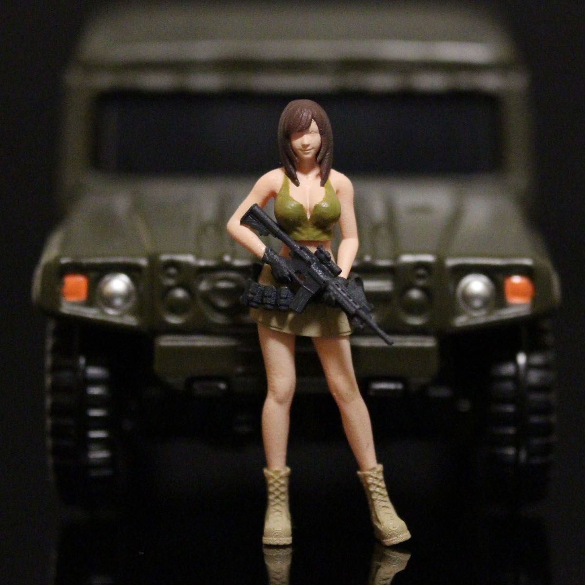 1/64 フィギュア ミリタリー女子 M4A1 1体