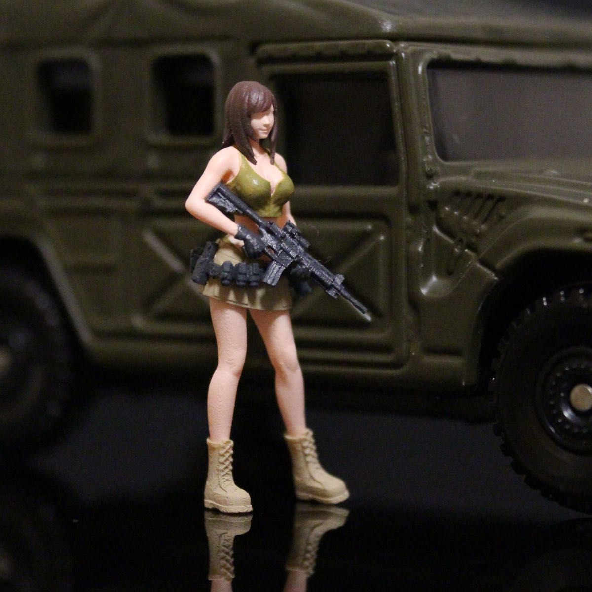 1/64 フィギュア ミリタリー女子 M4A1 1体