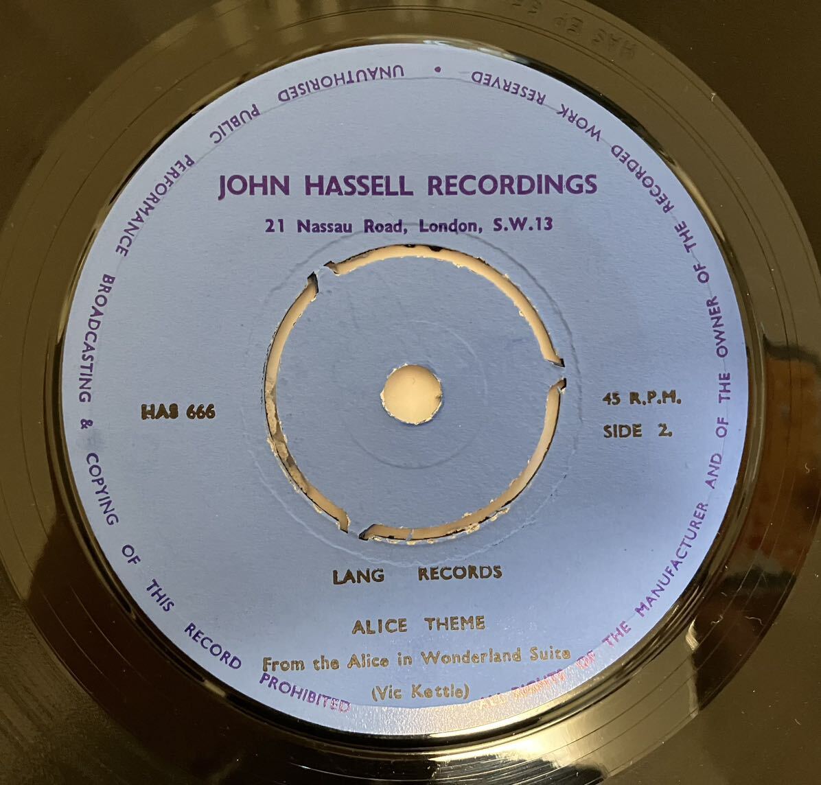 VIC KETTLE MODERN JAZZ UNIT / plays BASEL (英JOHN HASSELL RECORDINGS) 7inch EP_画像4