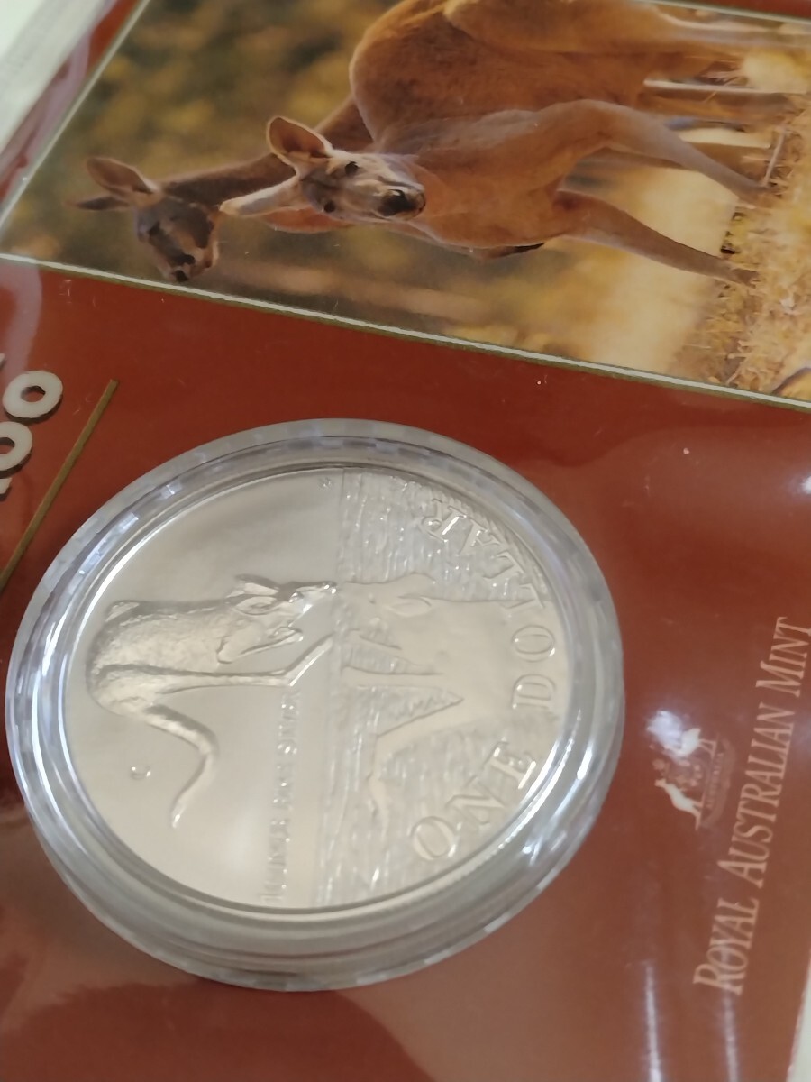 オーストラリア 1997 純銀1オンス1ドル銀貨リバースプルーフ Kangarooの画像3