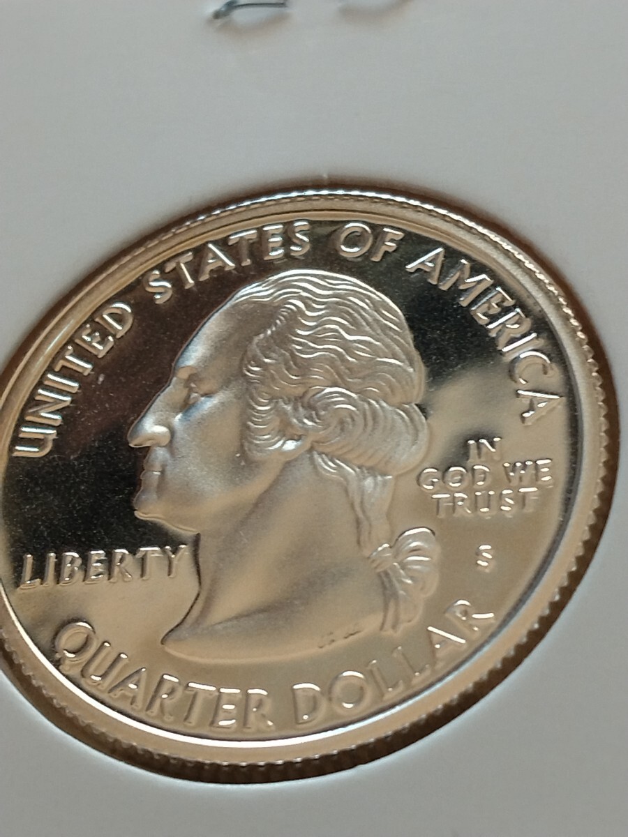 アメリカ 25セント銀貨プルーフ 3枚セット(2001s 2002s 2004s)_画像4