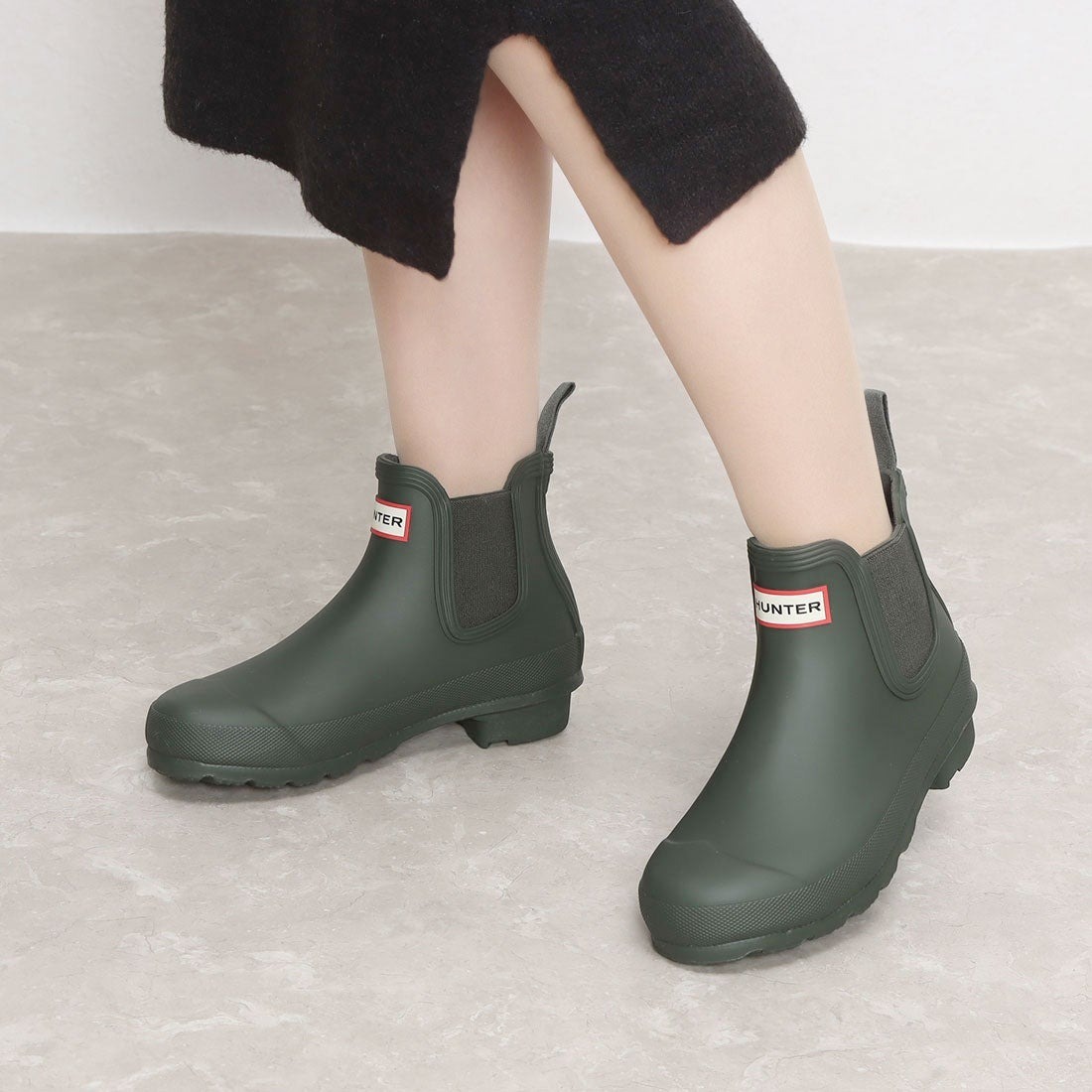 HUNTER/ Hunter /WOMENS ORIGINAL CHELSEA/wi men's original Chelsea / side-gore Raver short boots / rain boots /WFS2006RMA