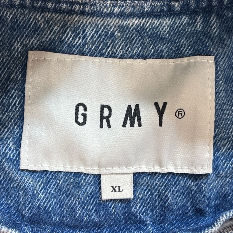 GRMY/GRIEMY/グライミー/23SS/FIRE ROTE Denim Baseball Coat/デニム ベースボールコート/スタジャン/アワードジャケット/ワッペン/XL_画像9