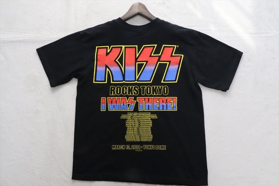 KISS 2001 世界ツアー 日本ツアー THE FAREWELL TOUR バンドTシャツ 黒 M 90's ヴィンテージ_画像3