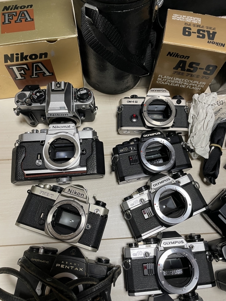 (32)送料無料 1円スタート NIKON FA Nikomat FM2/T OLYMPUS OM 10 4 Ti PEN F ニコン オリンパス ジャンクまとめ_画像2