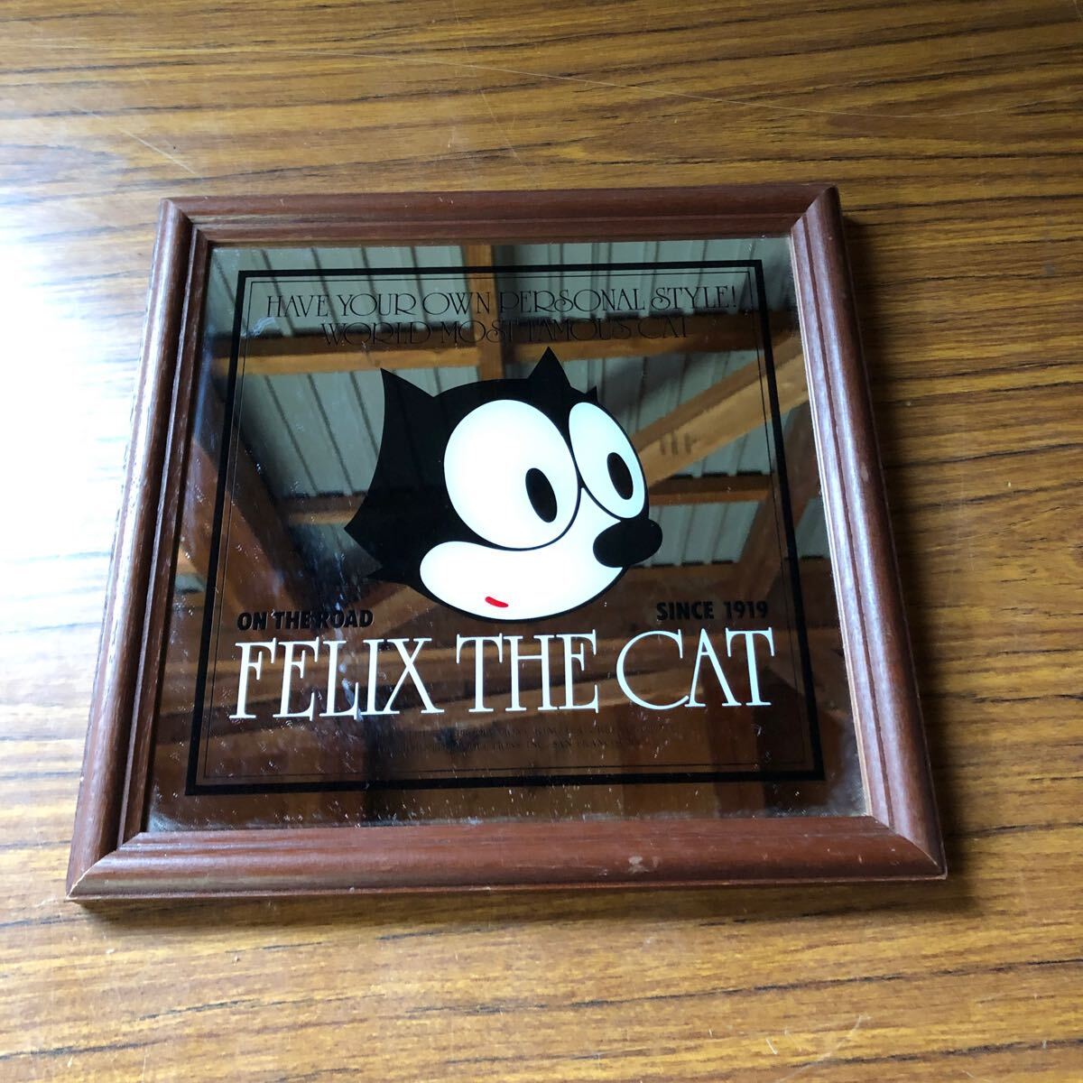 昭和レトロ ファンシーミラー パブミラー FELIX THE CAT フェリックス ザ キャット 壁掛けミラー 鏡 インテリア雑貨の画像2