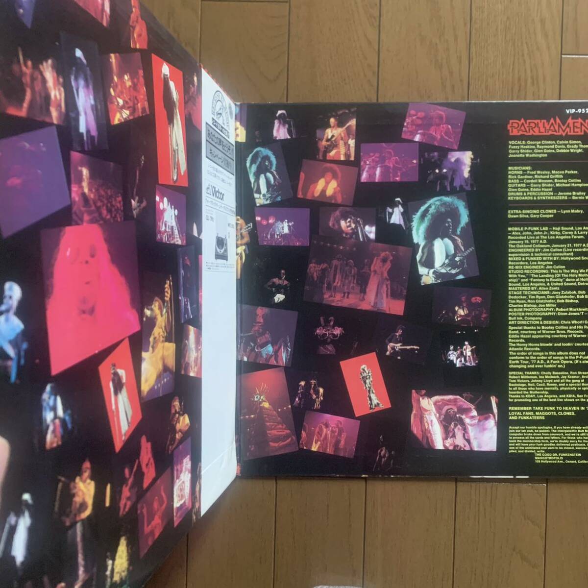 PARLIAMENT / LIVE - P. Funk Earth Tour (Casablanca) 国内見本盤 - 帯 - 白ラベル - 2LP_画像3