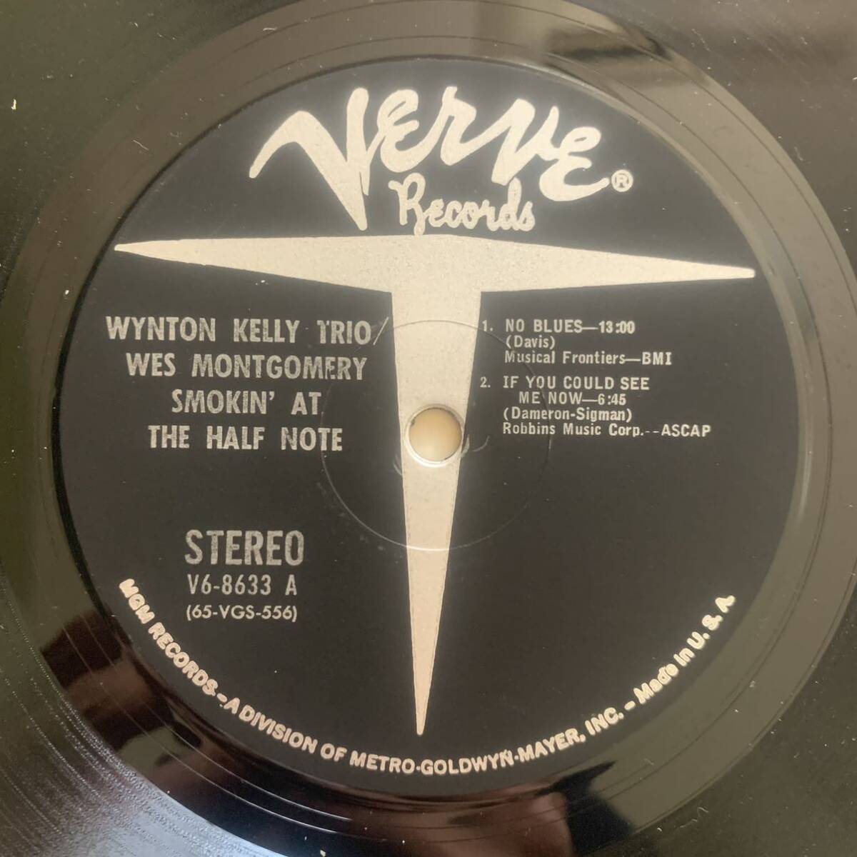 WYNTON KELLY TRIO - WES MONTGOMERY / Smokin' At The Half Note (VERVE) VAN GELDER刻印 - stereo - 美盤 - オリジナル_画像5