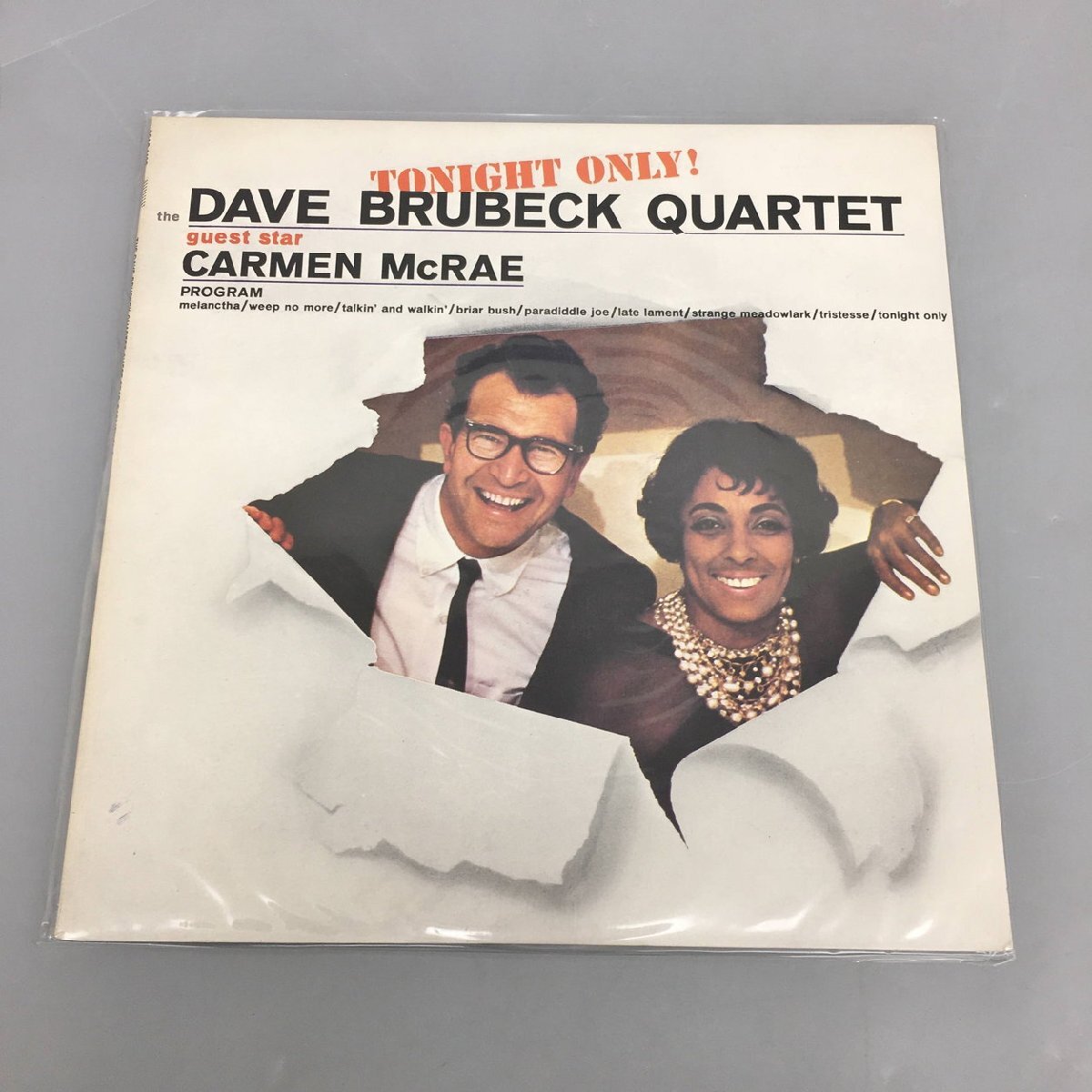 LPレコード The Dave Brubeck Quartet Carmen McRae Tonight Only! 20AP 1429 ライナー付き 2403LO080の画像1