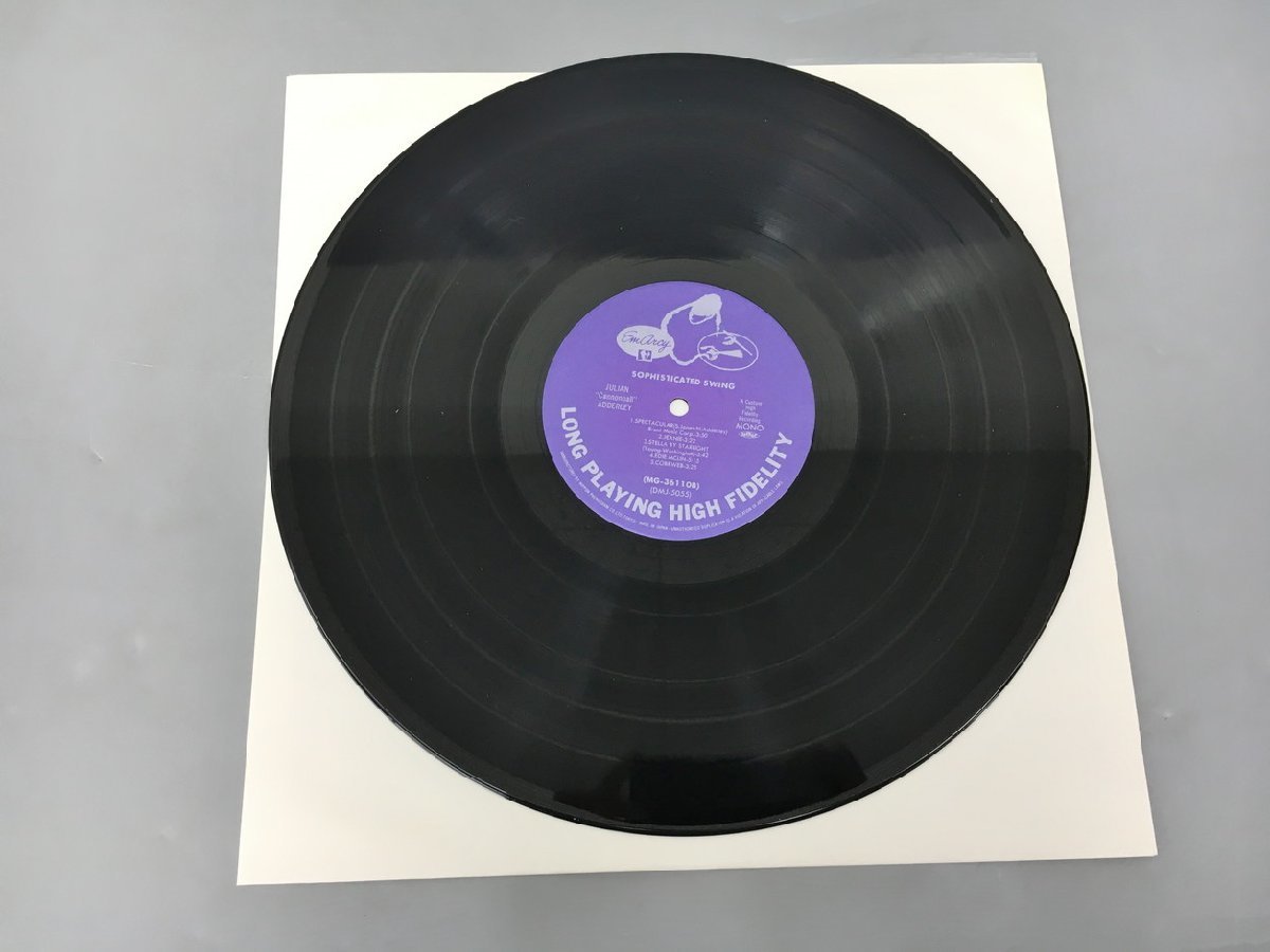 LPレコード Julian Cannonball Adderley Sophisticated Swing MG36110 Mercury 2403LBM049の画像4
