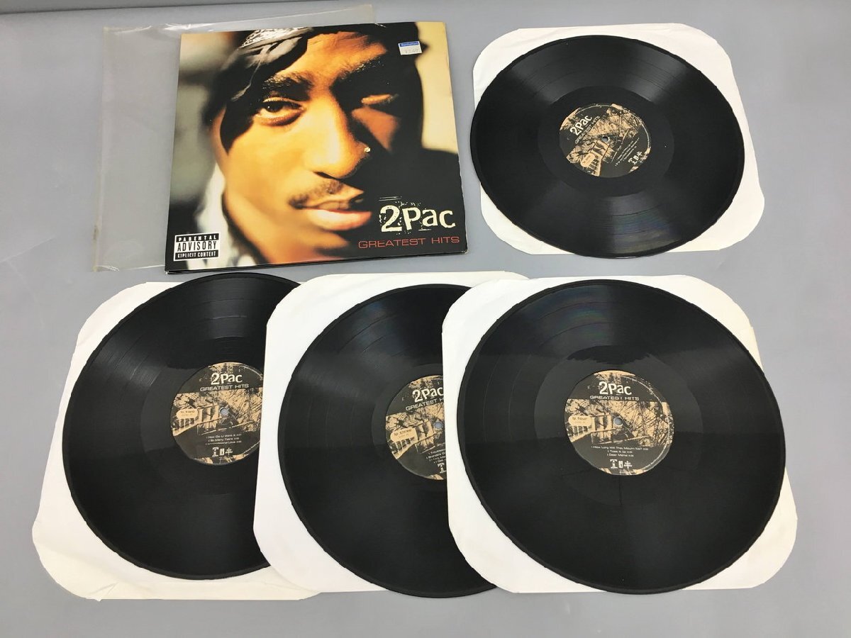 4 sheets set LP record two pack gray test *hitsu2PAC GREATEST HITS 12 -inch foreign record 2403LT064