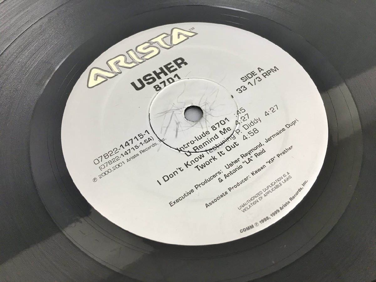 2枚組LPレコード アッシャー USHER 8701 07822-14715-1 12インチ 輸入盤 2403LT066の画像4