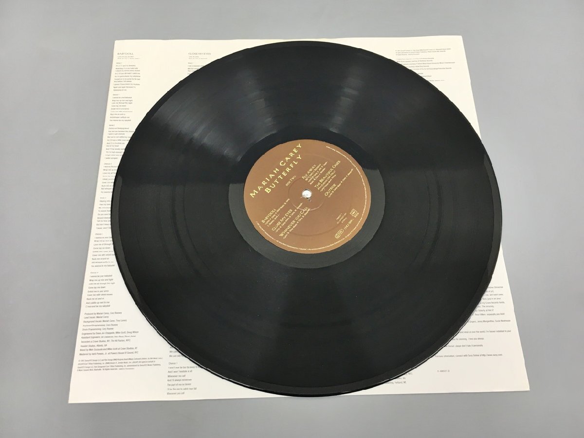 LPレコード BUTTERFLY マライア・キャリー MARIAH CAREY COLUMBIA 4885371 12インチ アナログ盤 輸入盤 2403LT101_画像5
