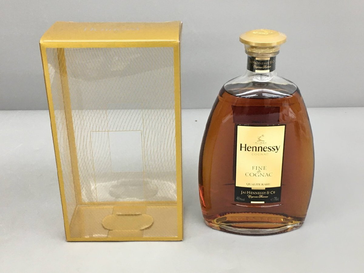 ヘネシー Hennessy コニャックブランデー 700ml 40% フランス 箱付き カリテ レア qualite rare FINE DE COGNAC 未開栓 2403LR098_画像1