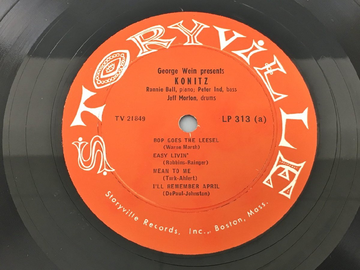 LPレコード Lee Konitz Konitz LP313 TV21849 2403LO089の画像4