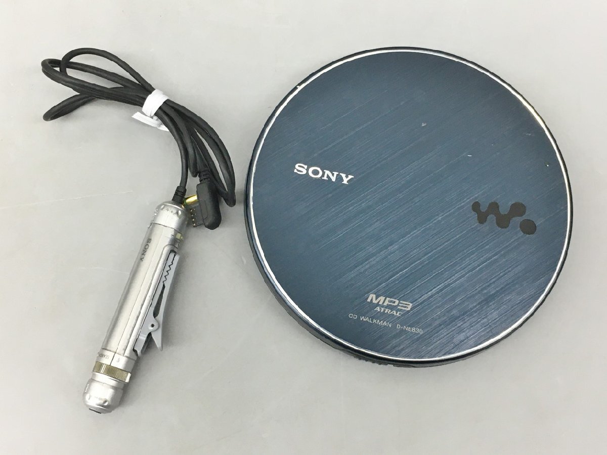 ポータブルCDプレーヤー ウォークマン WALKMAN D-NE830 イヤホン欠品 ソニー SONY 2403LS434_画像1