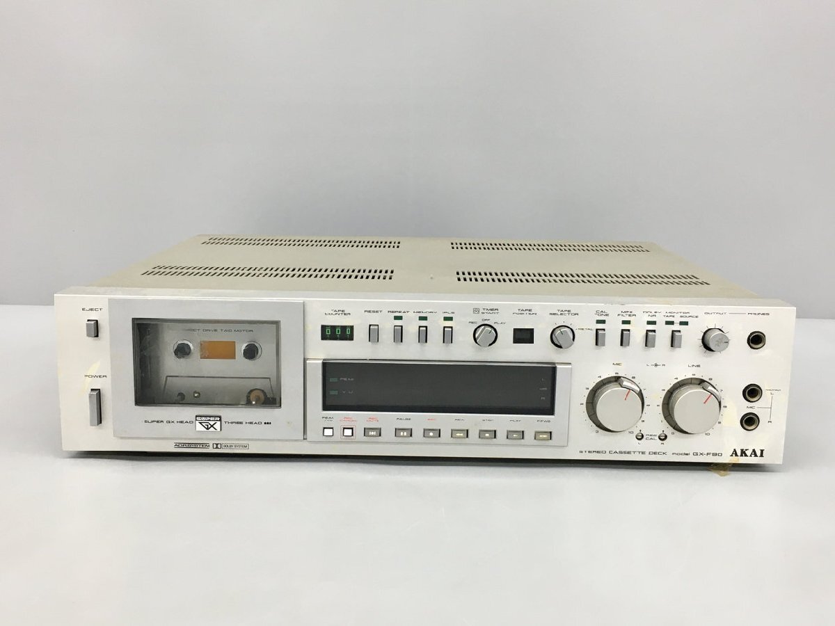 アカイ AKAI カセットデッキ GX-F90 ジャンク 2403LS412の画像2