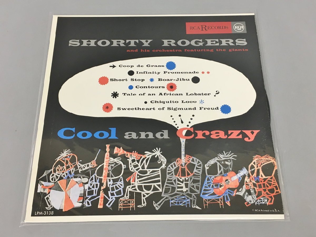 LPレコード Cool And Crazy Shorty Rogers And His Orchestra Featuring The Giants LPM-3138 ライナーつき 非売品 2403LO133_画像1