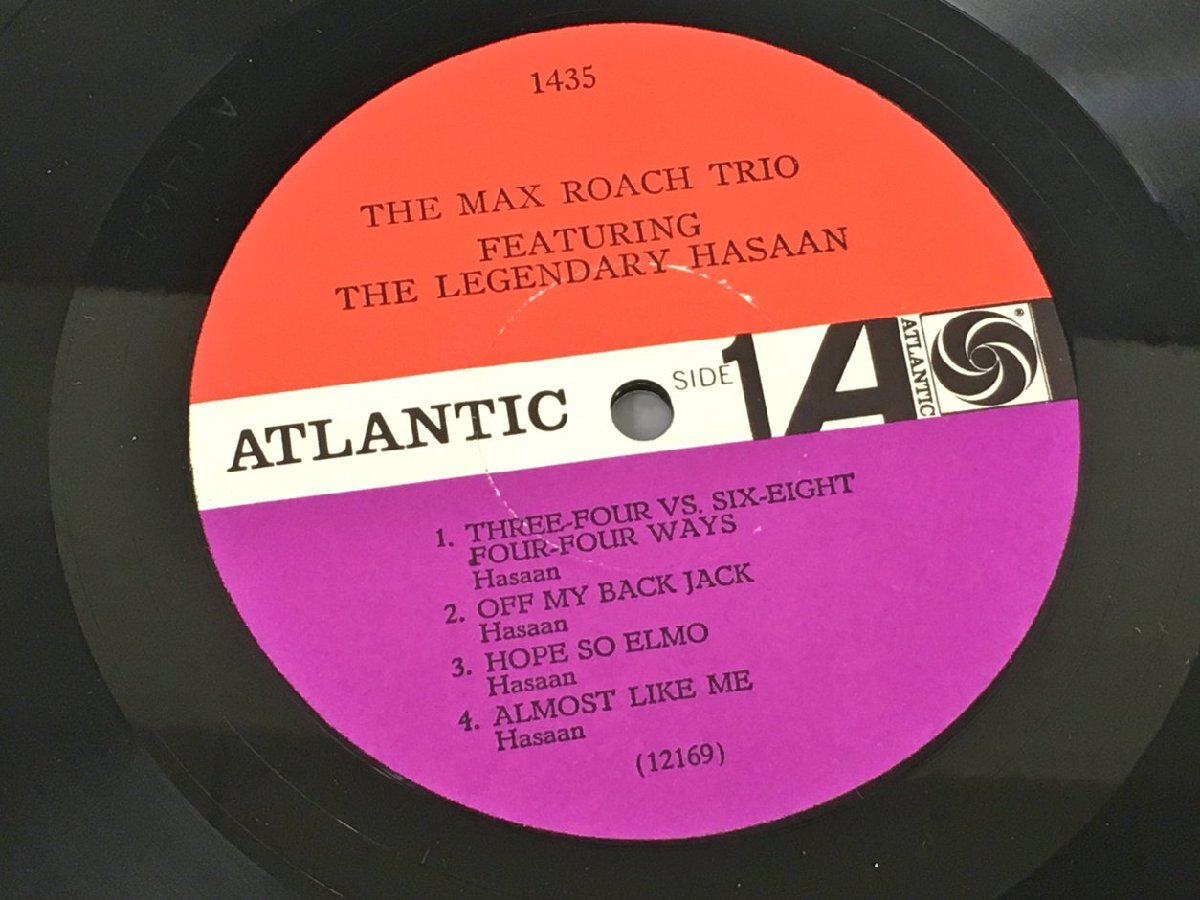 LPレコード The Max Roach Trio Featuring The Legendary Hasaan Atlantic 1435 2403LO137_画像4