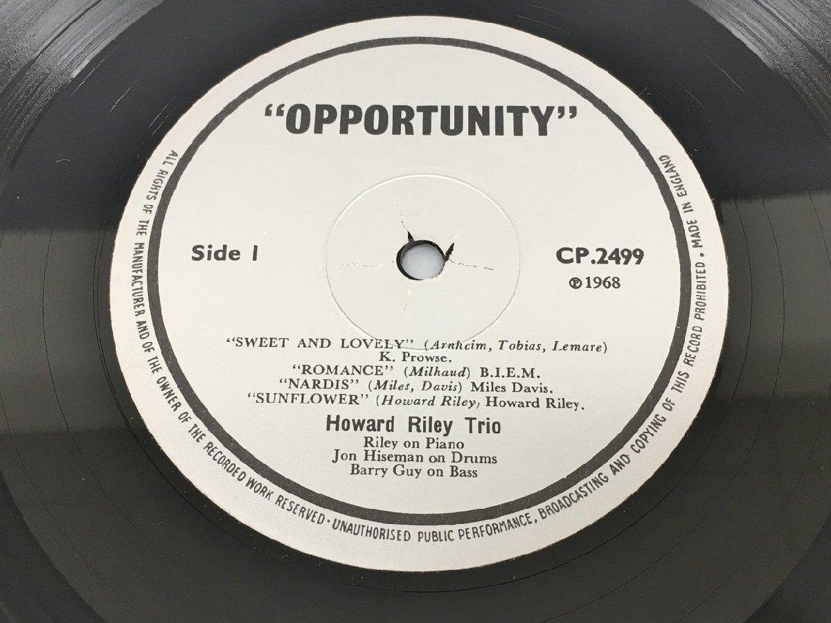 LPレコード Discussions Howard Riley Trio CP.2499 2403LO156の画像4