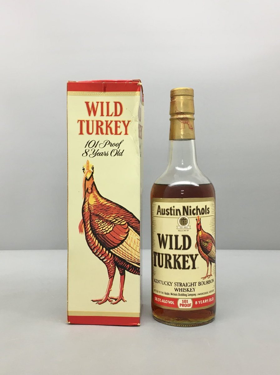 ワイルドターキー WILDTURKEY バーボンウイスキー 750ml 50.5％ アメリカ 8years old 旧ボトル 未開栓 2403LS276の画像1