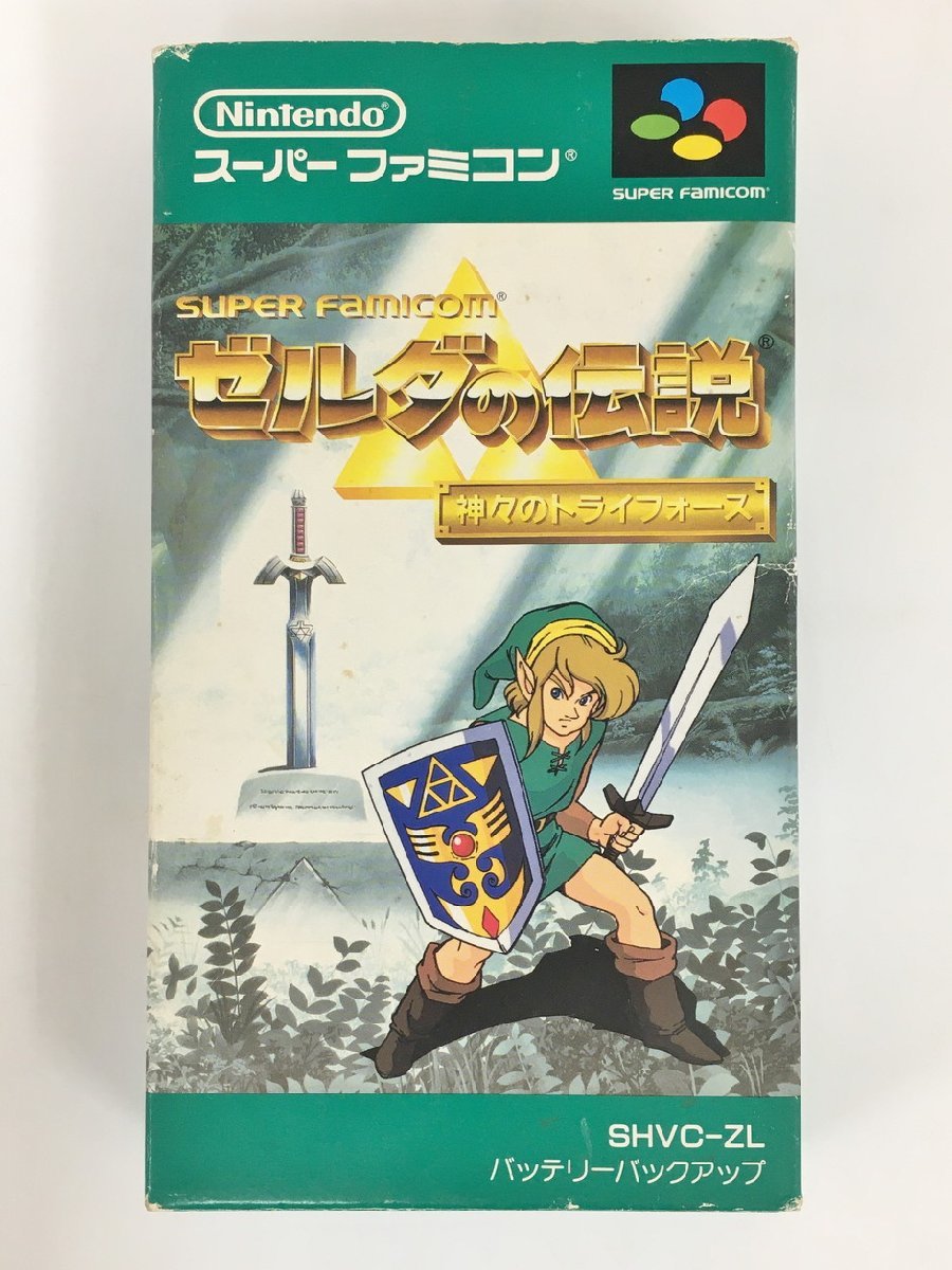 任天堂 Nintendo スーパーファミコン用ゲームソフト ゼルダの伝説 神々のトライフォース SHCV-ZL 箱・取扱説明書付き SFC 2402LT150の画像1