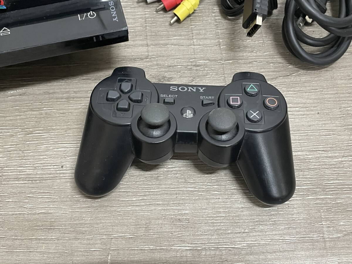 ☆ PS3 ☆ プレイステーション3 CECHB00 FW1.31 動作品 本体 コントローラー ケーブル 付属 希少 FW3.55以下 Playstation3 6603_画像3