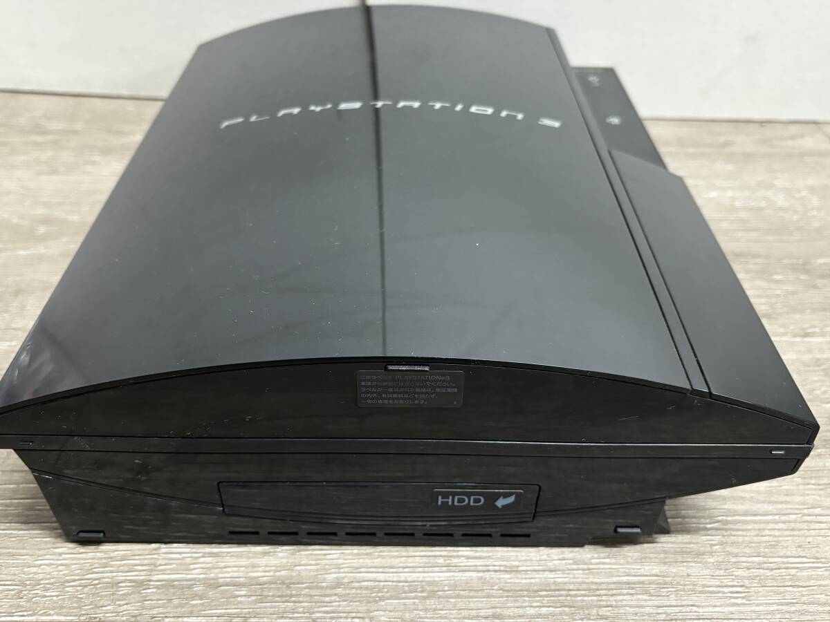 ☆ PS3 ☆ プレイステーション3 CECHB00 20GB FW3.50 動作品 本体 コントローラー ケーブル 付属 希少 FW3.55以下 Playstation3 SONY 6140_画像5