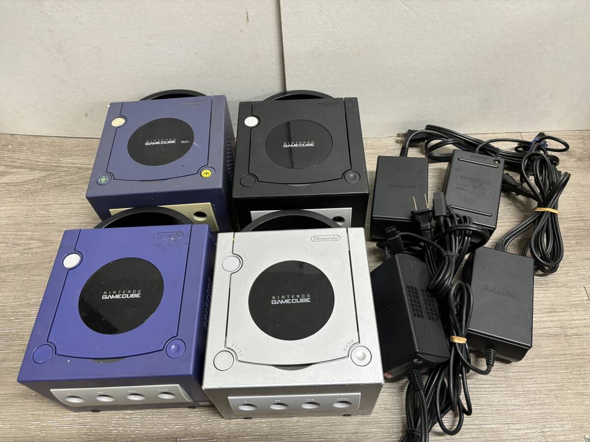 ☆ GC ☆ ゲームキューブ 本体 4台 まとめ売り ジャンク Nintendo GAMECUBE ニンテンドー 任天堂 バイオレット シルバー ブラック の画像1