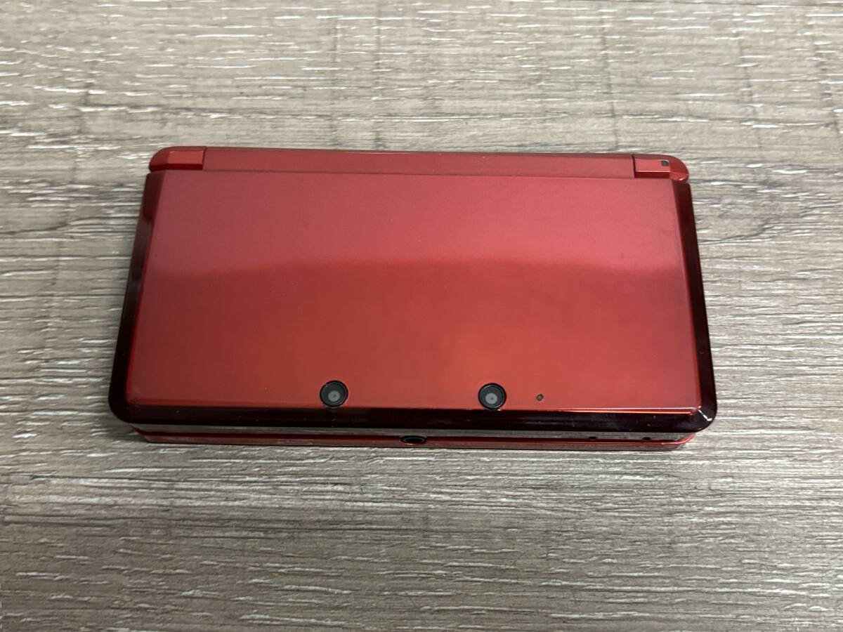 ☆ 3DS ☆ ニンテンドー3DS フレアレッド 動作品 本体 タッチペン アダプター 付属 Nintendo 3DS DS ニンテンドー 任天堂1433_画像2