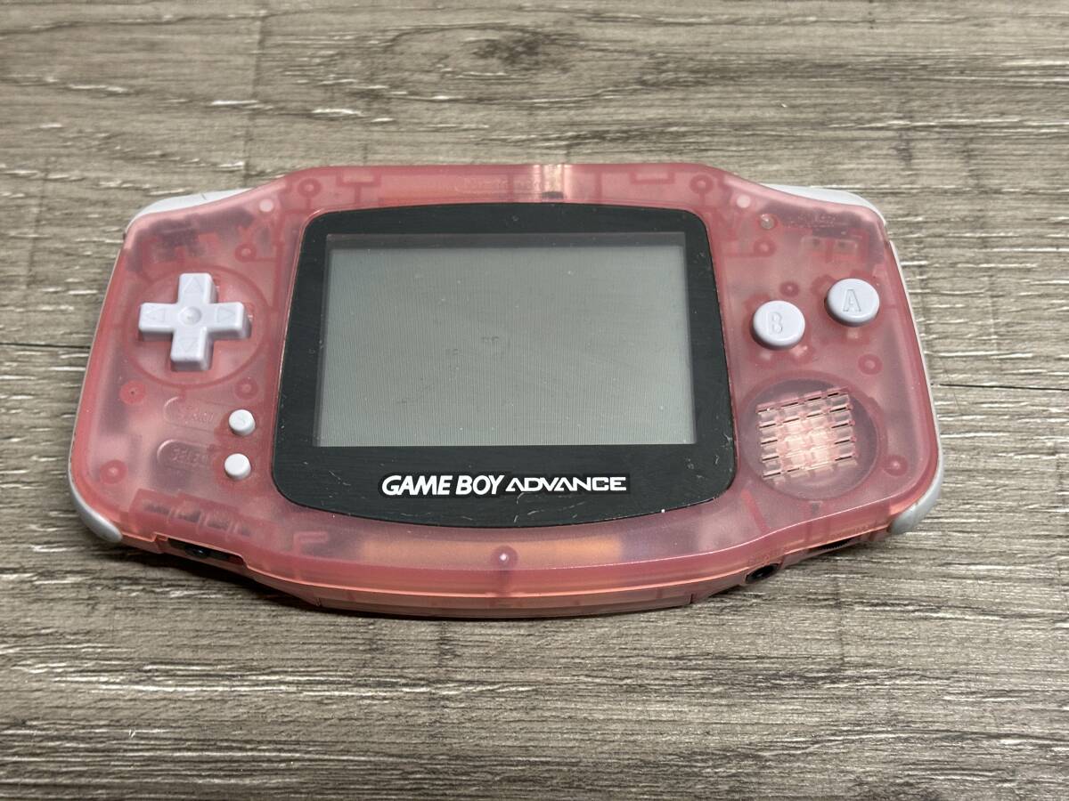 ☆ GBA ☆ ゲームボーイアドバンス ミルキーピンク 動作品 本体のみ Nintendo GAMEBOY ADVANCE 任天堂 4920_画像2