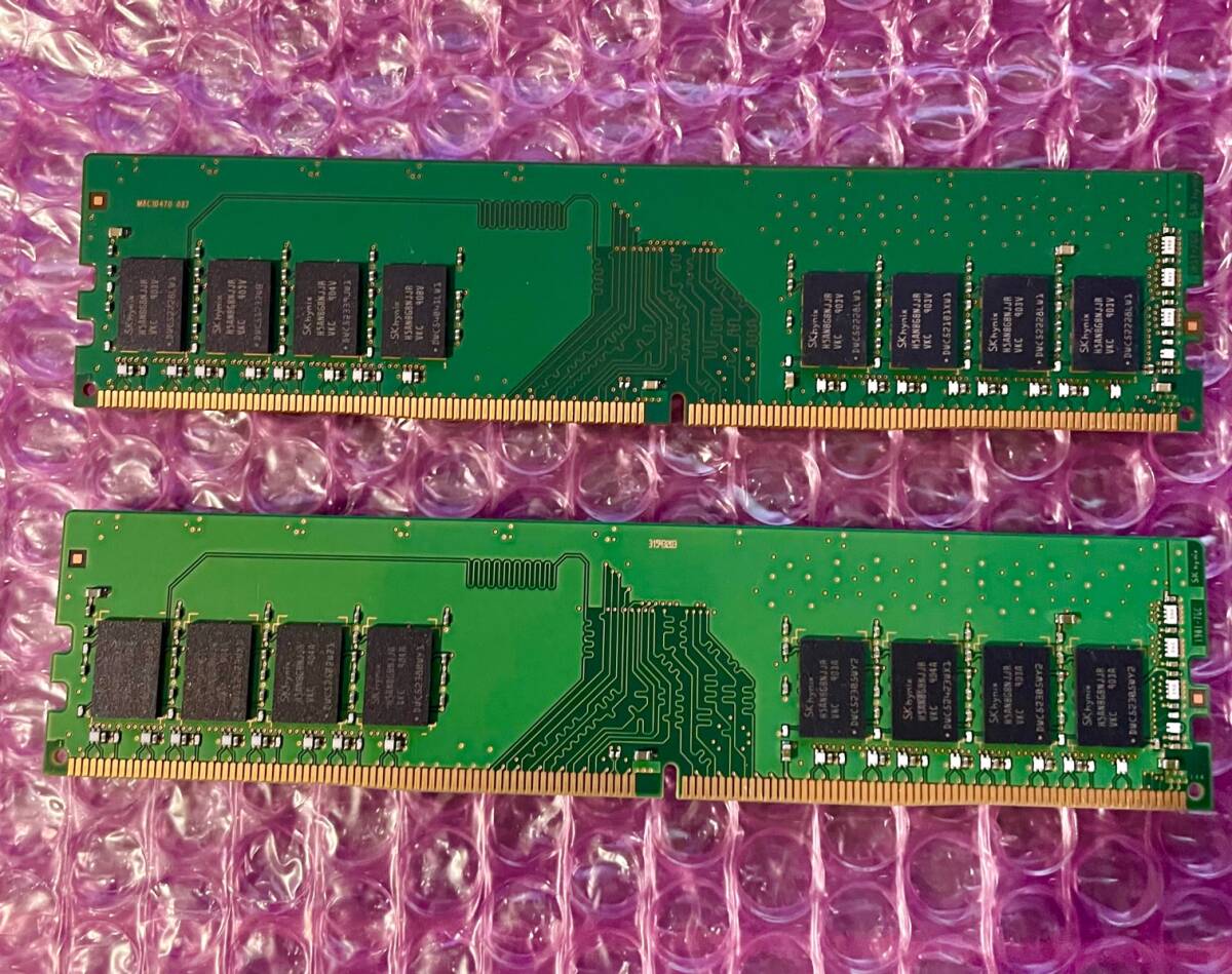 W089* SK hynix DDR4 PC4-2666V-UA2-11 8GB×2 итого 16GB настольный память Memory память рабочее состояние подтверждено 