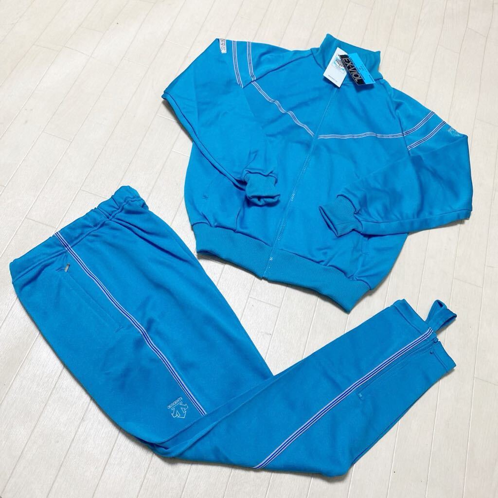 3879* tag equipped DESCENTE Descente The Gymnas setup jersey top and bottom L men's light blue 